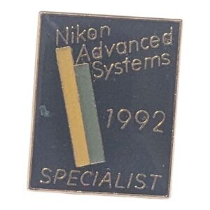 Nikon Advanced Systems Specialist 1992 Collectible Lapel Pin Badge‎